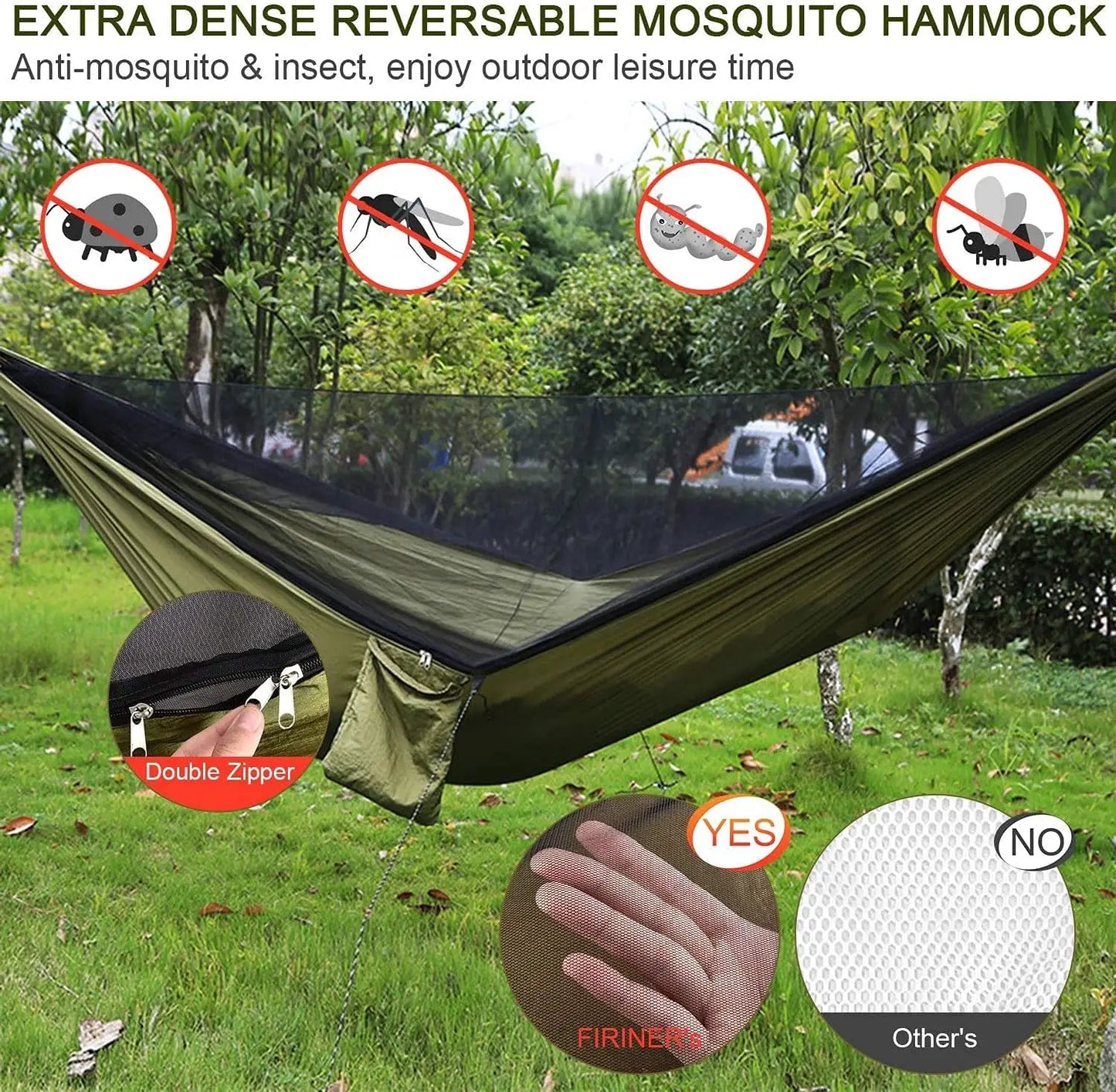 Portable Hammock with Rain Shelter