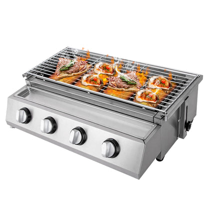 Smokeless Stainless Steel Portable Tabletop Gas Grill