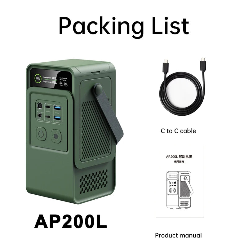 Portable Power Station 60000mAh Charger USB TYPE-C Port