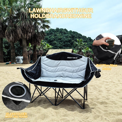 Oversized Outdoor Couch Double Folding Camping Chair