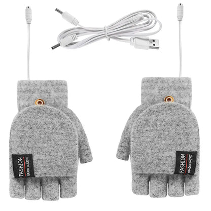 USB Electric Heated Gloves Adjustable Temperature