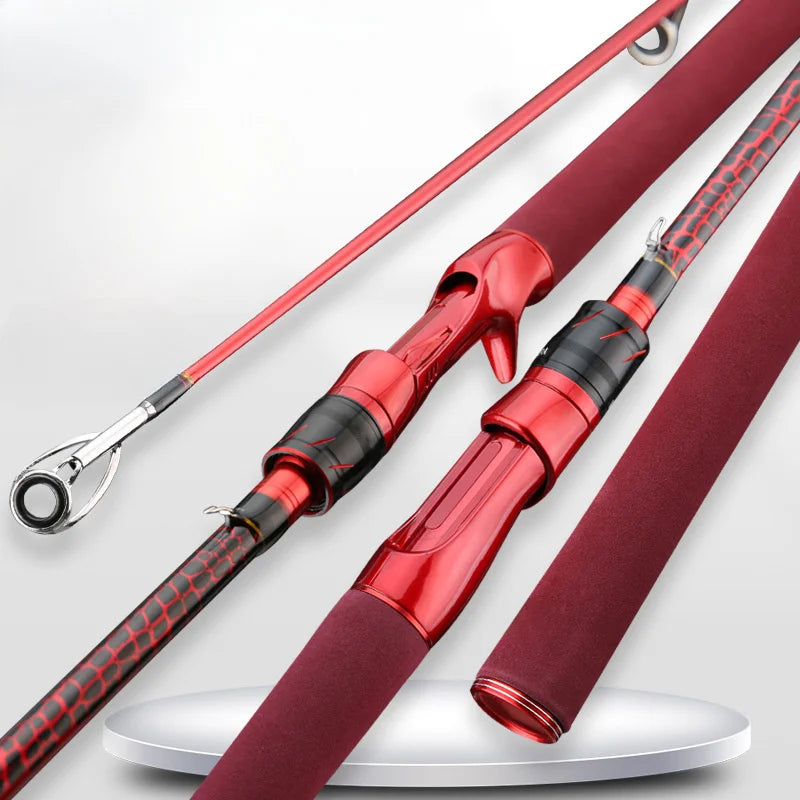 Red 180 Cm Carbon Fishing Rod ML