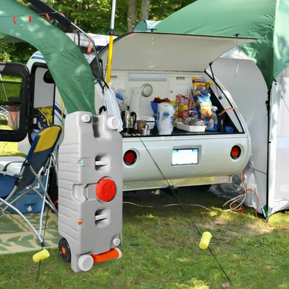 75L Portable RV Water Tank with Wheel