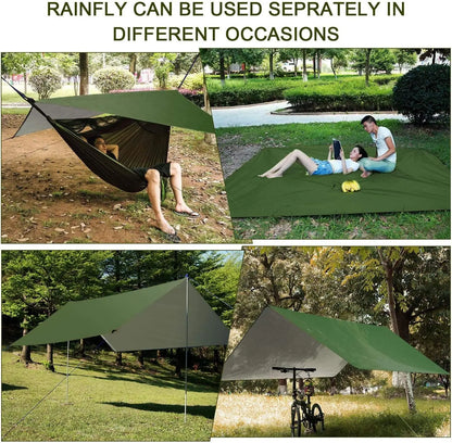 Portable Hammock with Rain Shelter