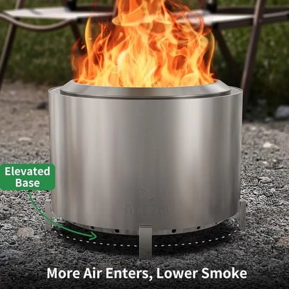 22-inch Stainless Steel Smokeless Fire Pit