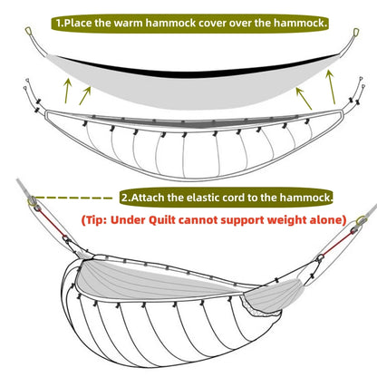 Single Insulated Under Blanket Hammock Sleeping Bag