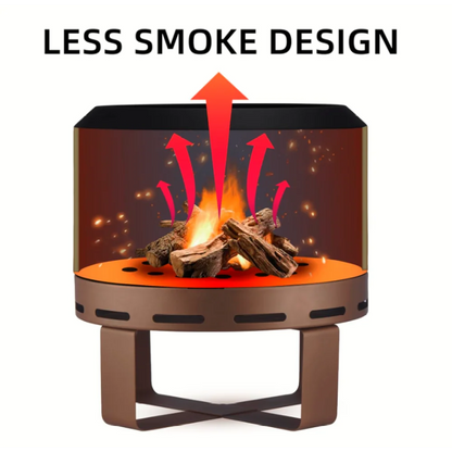 Outdoor Smokeless Fire Pit Stove 18''