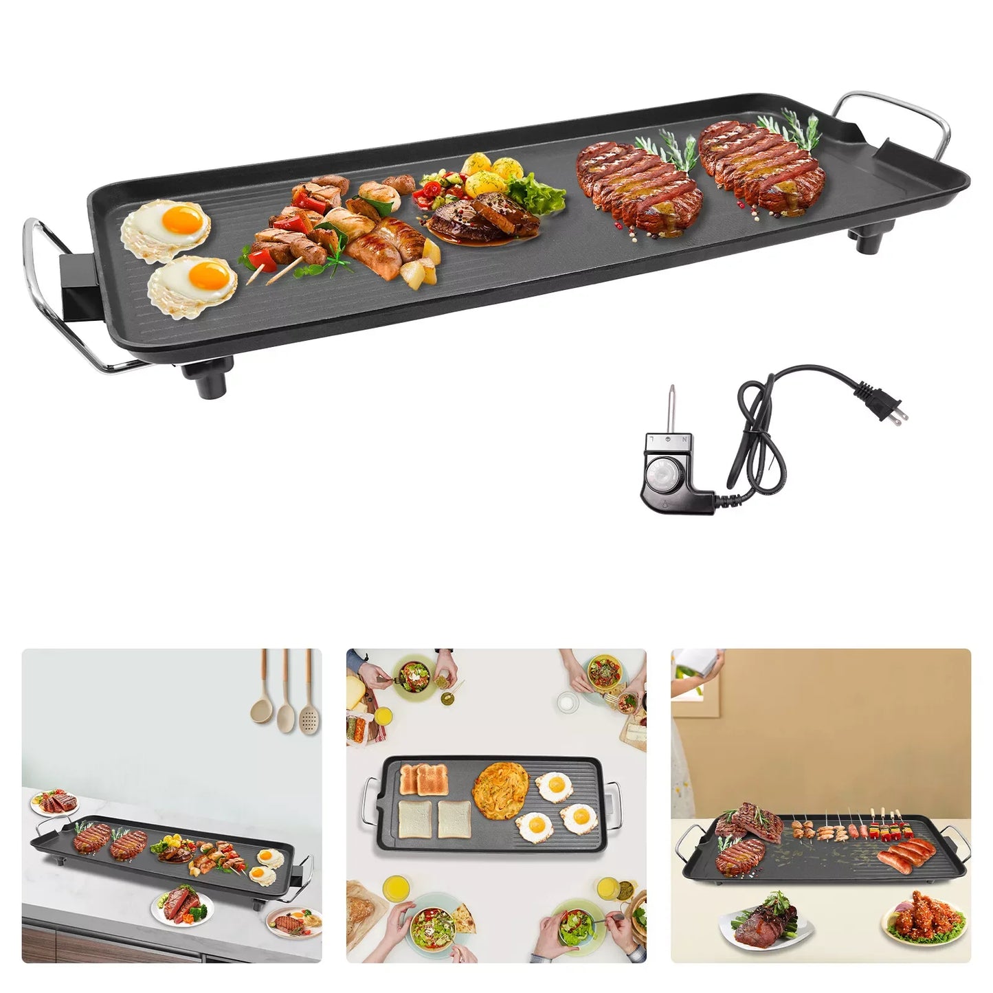 Outdoor Portable Tabletop Electric BBQ Grill