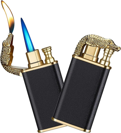 Cool Magic Crocodile Dual Flame Windproof Torch Lighter