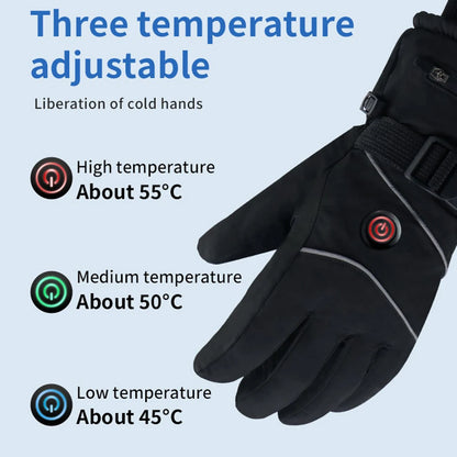 Thermal Heated Waterproof Gloves Touch Screen