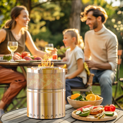 Outdoor Stainless Steel Fire Pit Stove