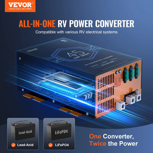 RV Converter 110V AC to 12VDC  4Stage Smart Charging 13V to 16.5V
