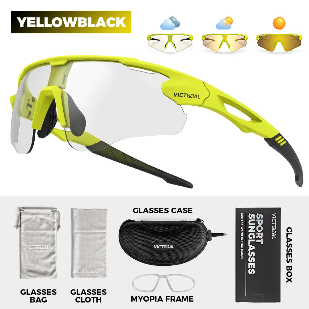 Photochromic Sunglasses UV400 Protection Bicycle Eyewear