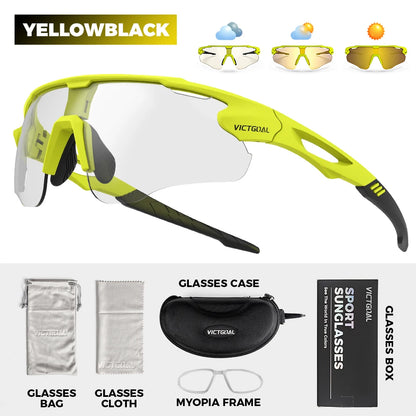 Photochromic Sunglasses UV400 Protection Bicycle Eyewear