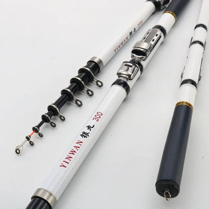 Telescopic Carbon Fiber Mini Fishing Rod 3M 2.7M 2.4M 2.1M 1.8M 1.5M