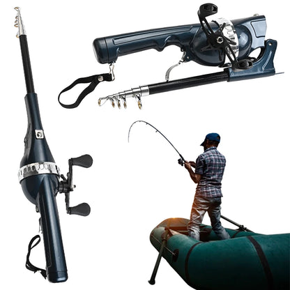 PortableTelescopic Fishing Pole with Reel