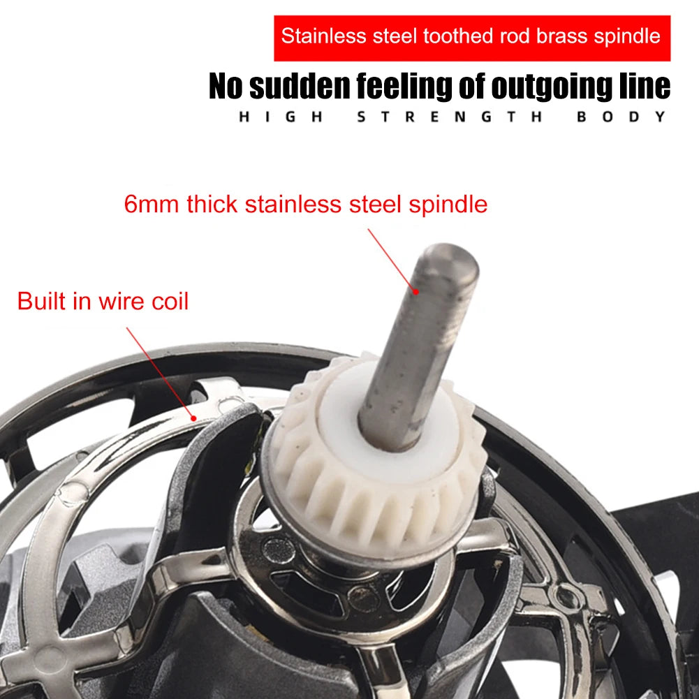 Stainless Steel Spinning Fishing Reel 17+1 Bearing Fixed Spool