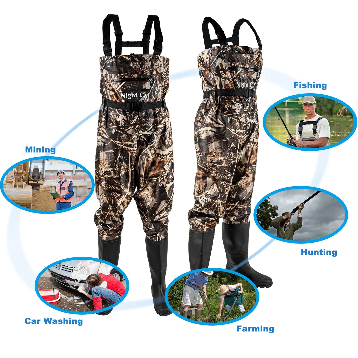 Waterproof Chest Wader Nylon & PVC