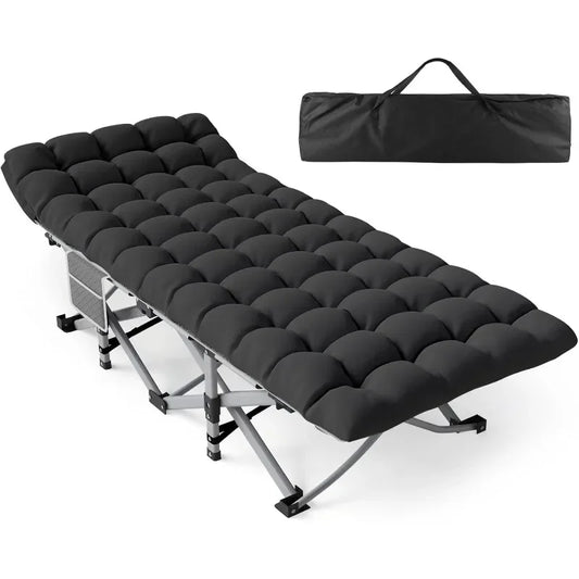 Heavy-Duty Portable Cot Bed with Mattress