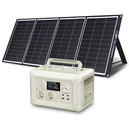 Portable Power Generator Station with Portable Solar Panel (option)