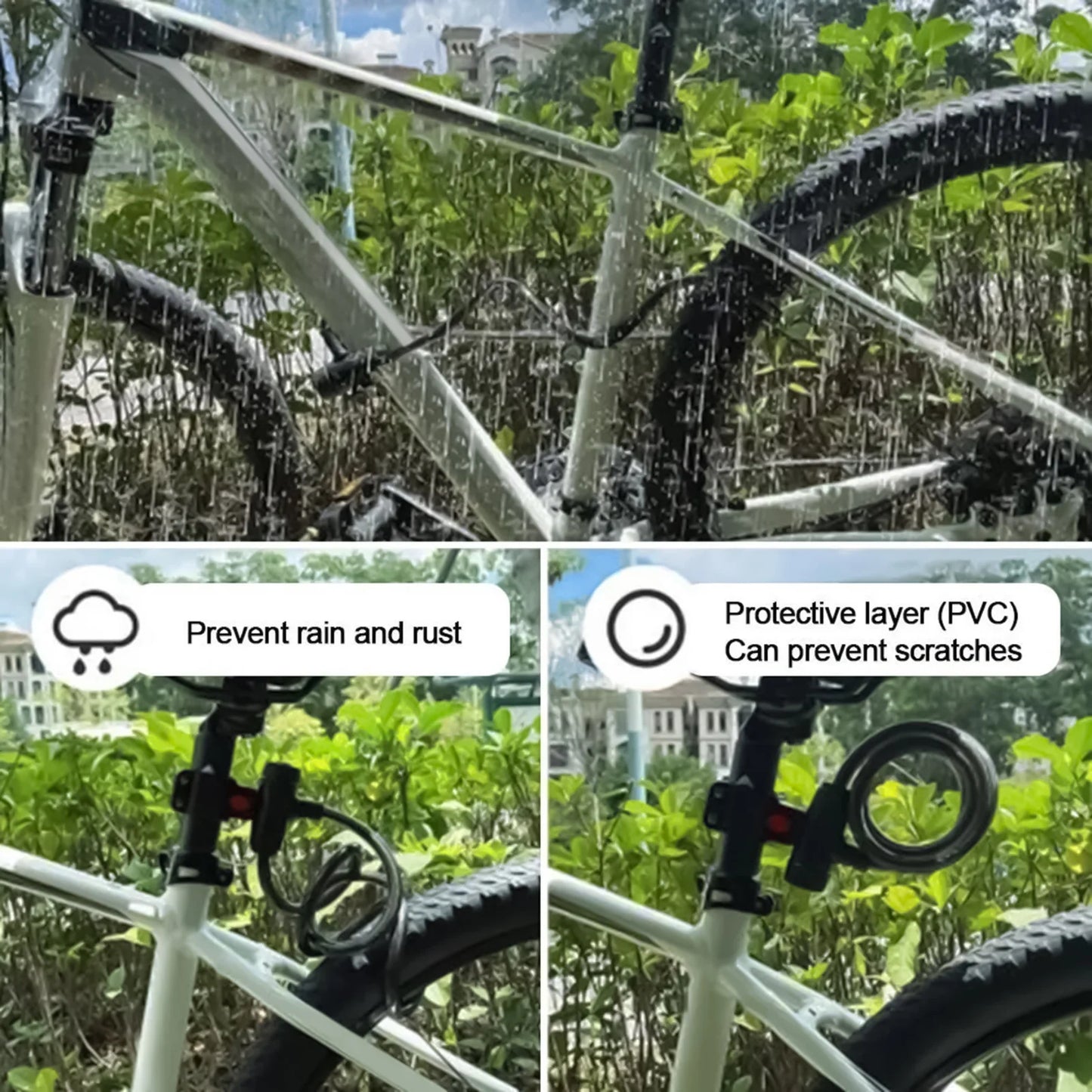 Premium Universal Bicycle Anti-theft Steel Lock