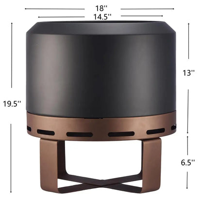 Outdoor Smokeless Fire Pit Stove 18''