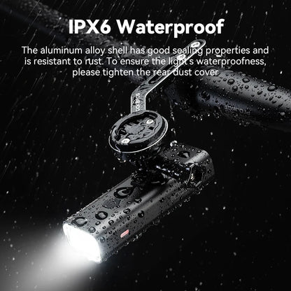 IPX6 Type-c Rechargeable Bicycle Headlight LED 400/800/1000/1500LM