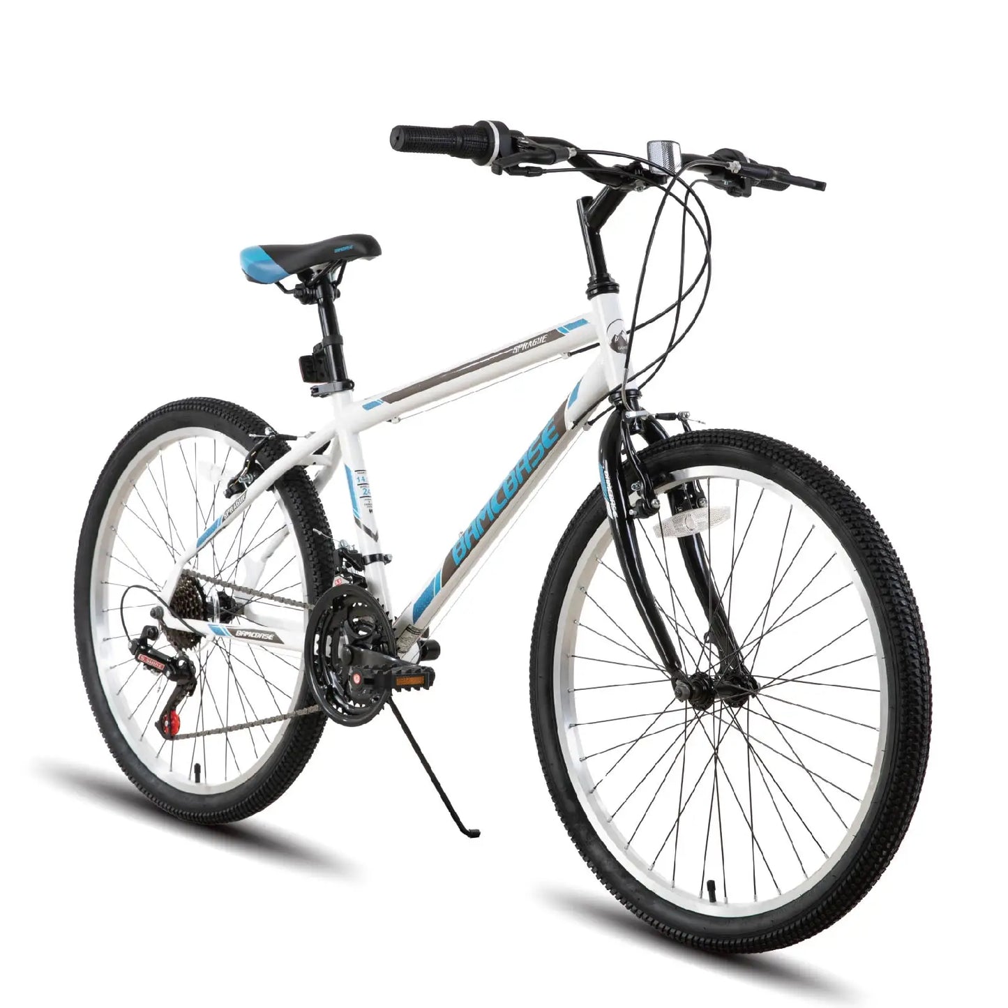 Mountain Bike for Men Women, 21 Speeds High-Carbon Steel Frame
