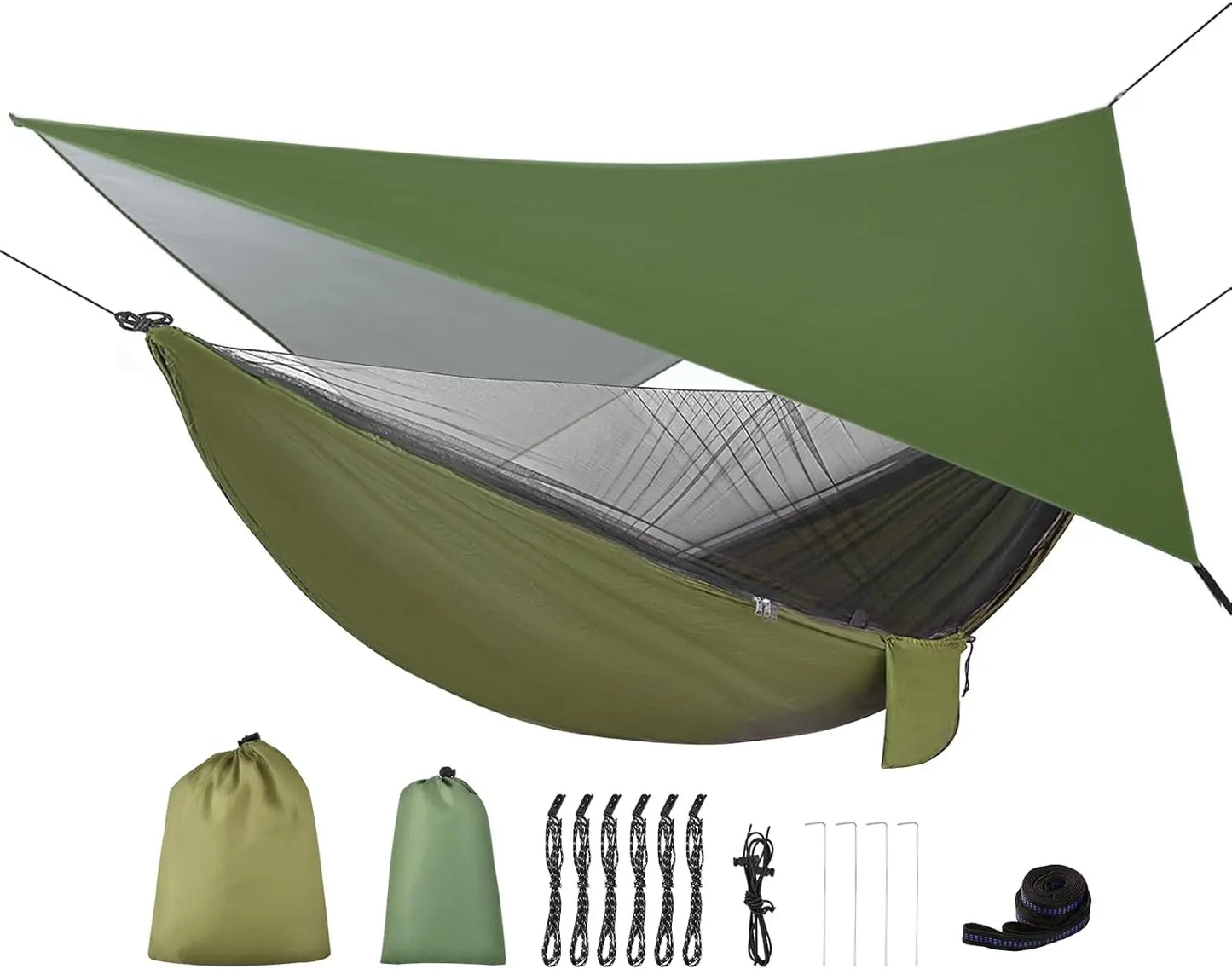 Portable Hammock with Rain Shelter
