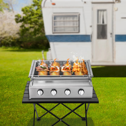 Smokeless Stainless Steel Portable Tabletop Gas Grill