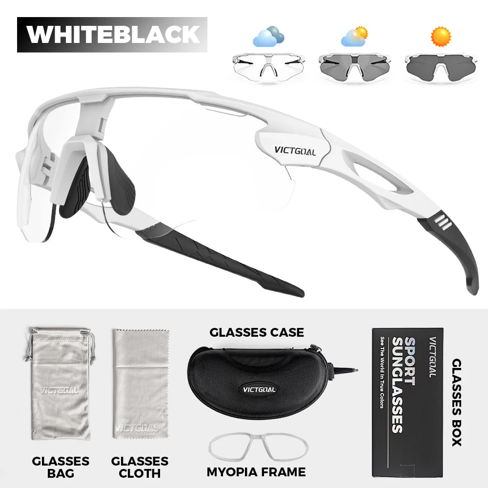 Photochromic Sunglasses UV400 Protection Bicycle Eyewear