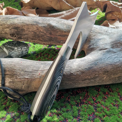 Wooden Handle Stainless Steel Blade Survival Axe
