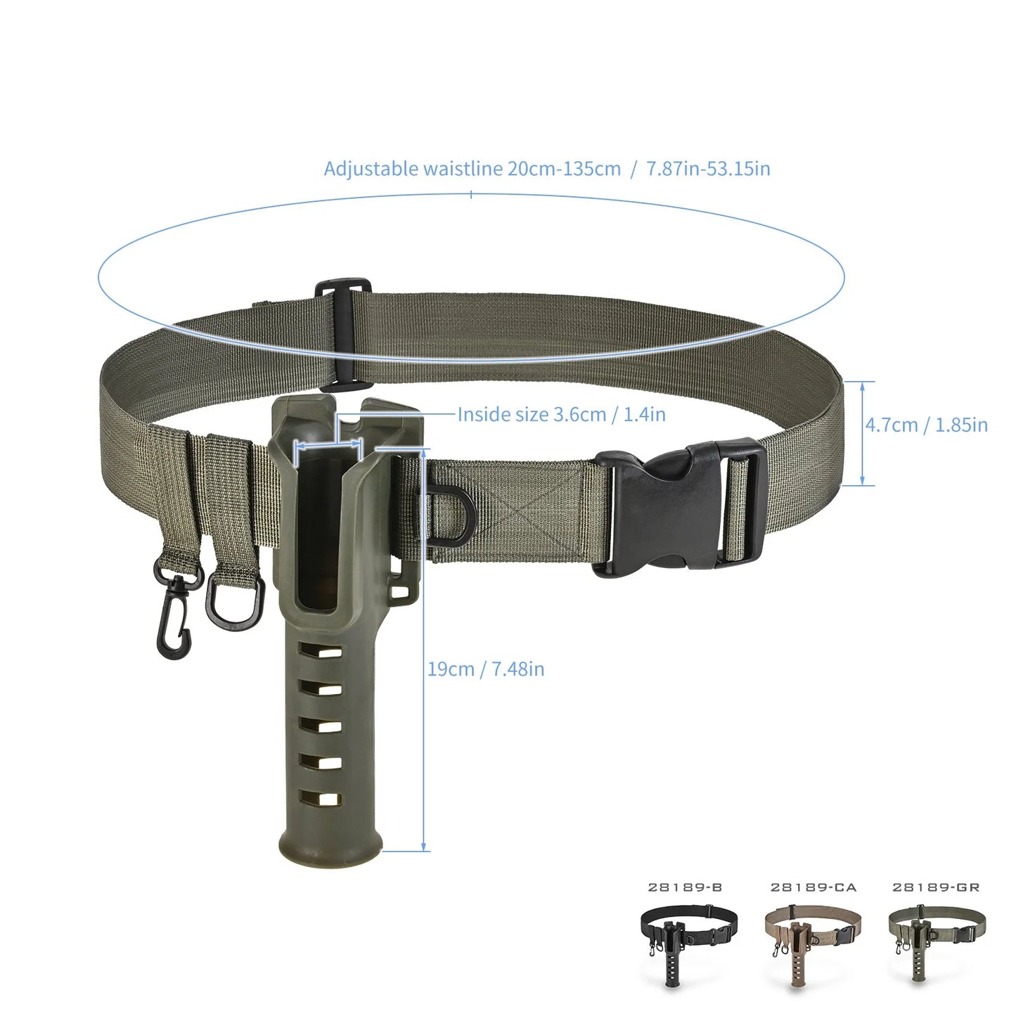 Adjustable Rod Holder Belt