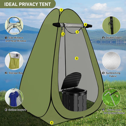 Camping Toilet Pop up Privacy Tent Adult Large