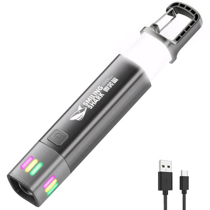 Variable Focus Torch LED Flashlight USB Rechargeable