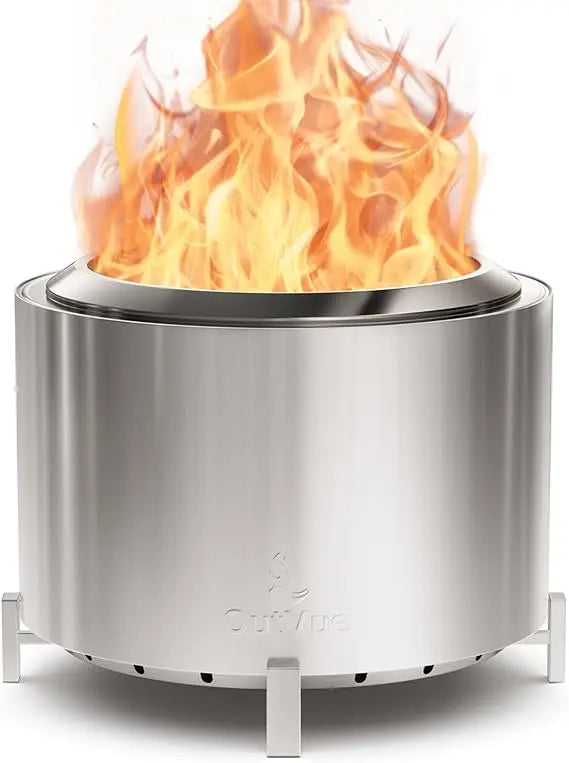 22-inch Stainless Steel Smokeless Fire Pit