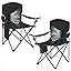 2 Pack Camping Chairs with Fan