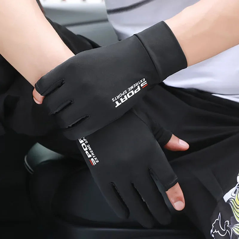 Ice Cool Anti-UV Men Women Fishing Gloves