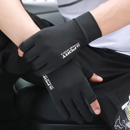 Ice Cool Anti-UV Men Women Fishing Gloves