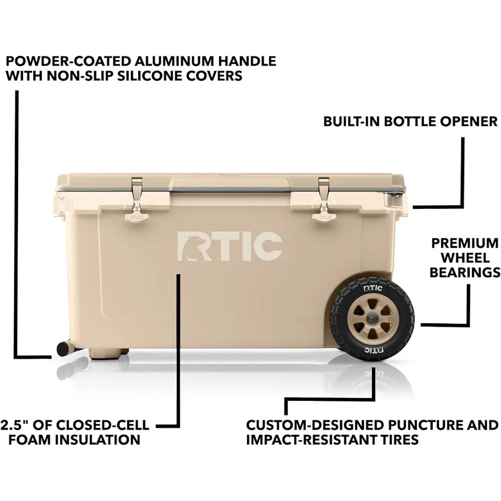 72 Quart Ultra-Light Wheeled Cooler