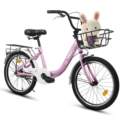 20 Inch 1 Speed Kids Bicycle with Basket