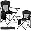 2 Pack Camping Chairs with Fan