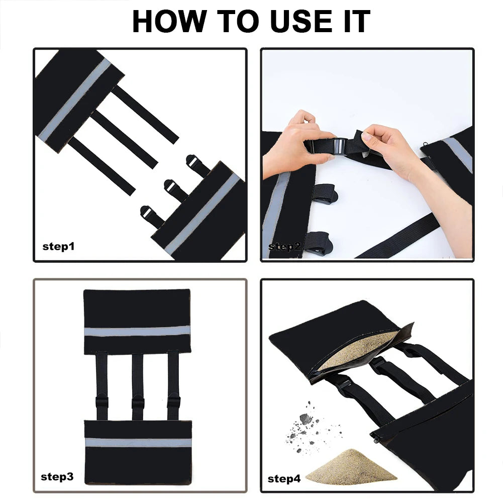 RV Sewer Weight Bag with Reflective Strip