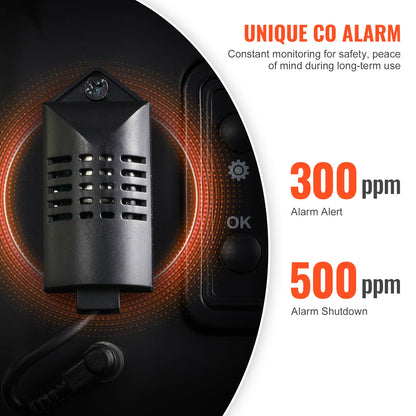 Diesel Heater 12V/24V Diesel Air Heater Bluetooth APP Remote Control and Display Screen, CO Alarm for Vehicles RVs