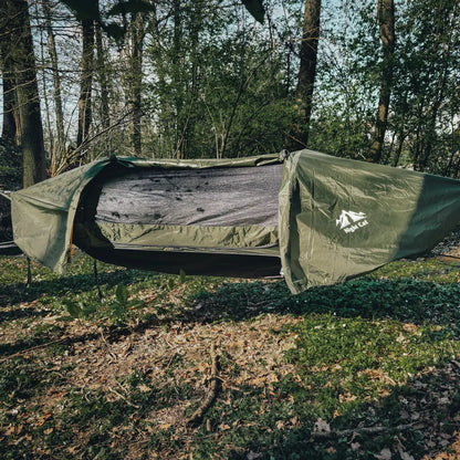 Rainfly Waterproof Flat Lay Hammock Tent with Mosquito Net