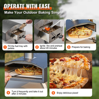 Portable Outside Stainless Steel 12inch Oven