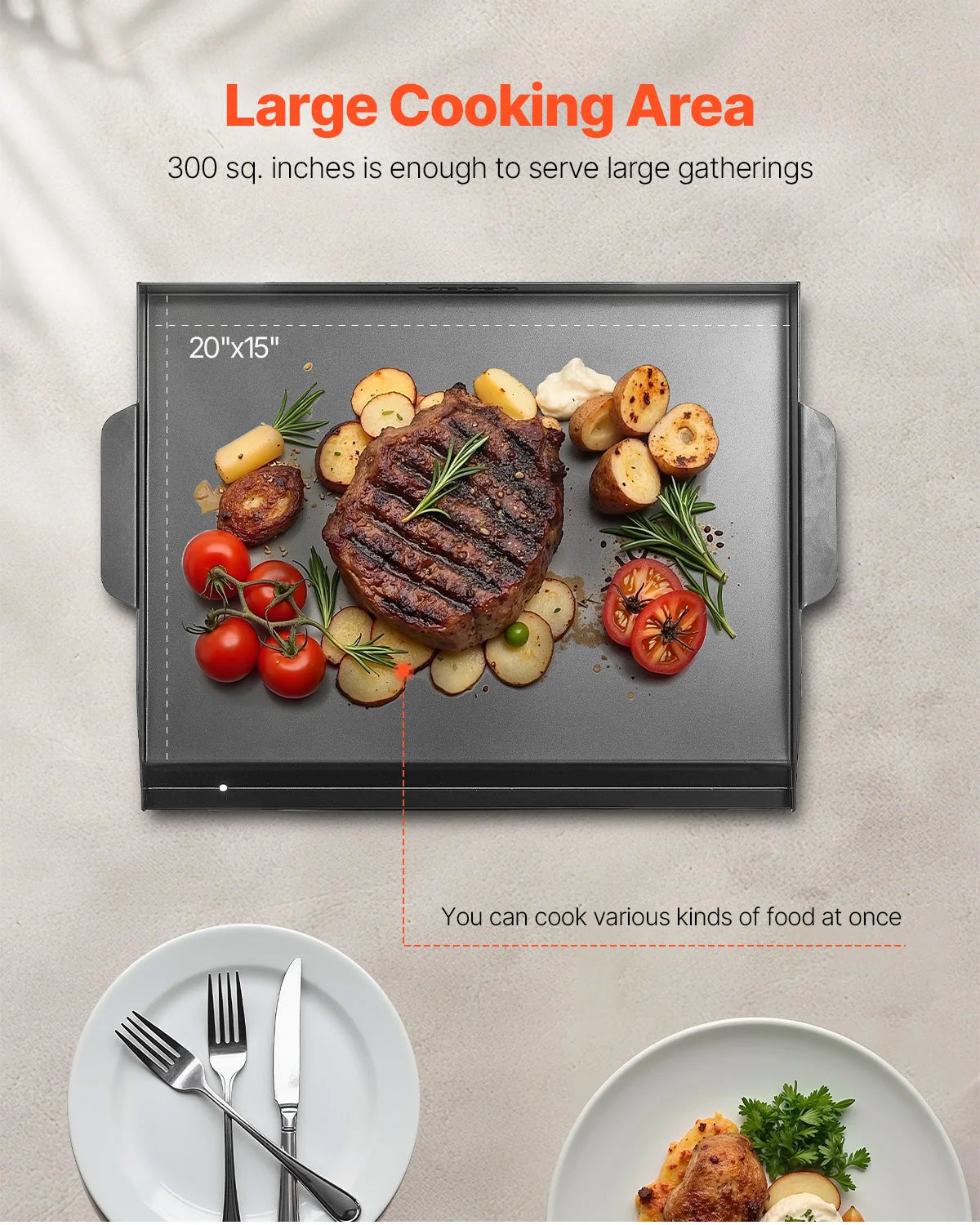 Carbon Steel Griddle Universal Flat Top