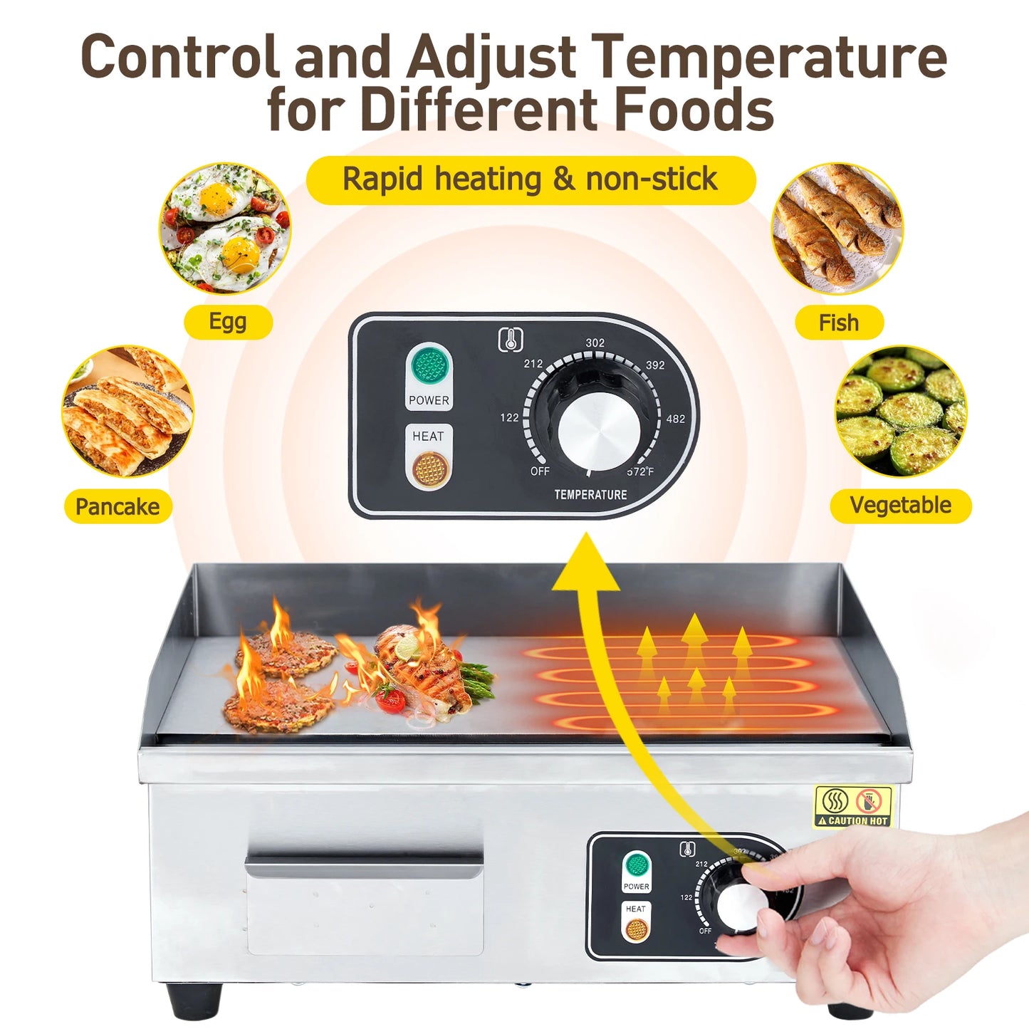 14 -Inch Electric Countertop Grill 3000W