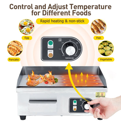 14 -Inch Electric Countertop Grill 3000W