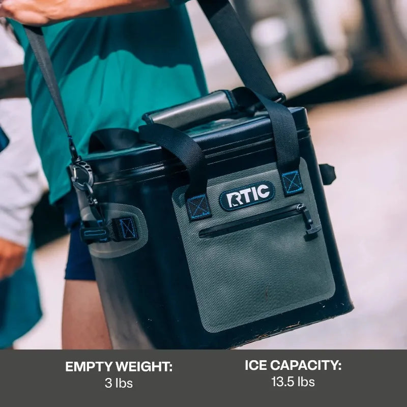 RTIC 20 Can Ultra-Tough Soft Cooler, 15 Qt, Leakproof, Waterproof Zipper